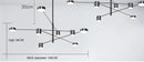 GobekUsa Modern LED Chandelier - Gold Black - Living Room - Bedroom