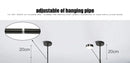 GobekUsa Modern LED Chandelier - Gold Black - Living Room - Bedroom