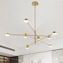 GobekUsa Modern LED Chandelier - Gold Black - Living Room - Bedroom