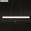GobekUsa Modern LED Coffee Suspension Lamp for Restaurants - Acrylic Bar Shaped Island Light Fixture