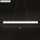 GobekUsa Modern LED Coffee Suspension Lamp for Restaurants - Acrylic Bar Shaped Island Light Fixture