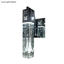 GobekUsa Modern LED Crystal Wall Sconce in Warm/White - 2 Color Lights, Nickle Fixture