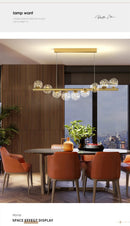 GobekUsa Modern LED Glass Chandelier for Dining Room