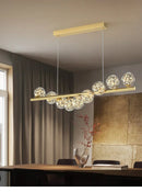 GobekUsa Modern LED Glass Chandelier for Dining Room
