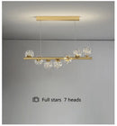 GobekUsa Modern LED Glass Chandelier for Dining Room