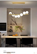 GobekUsa Modern LED Glass Chandelier for Dining Room