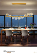 GobekUsa Modern LED Glass Chandelier for Dining Room