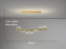 GobekUsa Modern LED Glass Chandelier for Dining Room