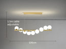 GobekUsa Modern LED Glass Chandelier for Dining Room