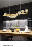 GobekUsa Modern LED Glass Chandelier for Dining Room