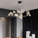 GobekUsa Modern LED Glass Chandelier with Adjustable Cord