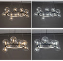 GobekUsa Modern LED Glass Chandelier with Adjustable Cord