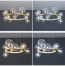 GobekUsa Modern LED Glass Chandelier with Adjustable Cord