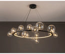 GobekUsa Modern LED Glass Chandelier with Adjustable Cord