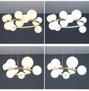 GobekUsa Modern LED Glass Chandelier with Adjustable Cord