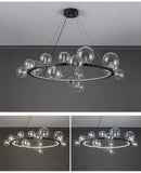 GobekUsa Modern LED Glass Chandelier with Adjustable Cord