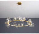 GobekUsa Modern LED Glass Chandelier with Adjustable Cord