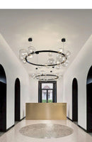 GobekUsa Modern LED Glass Chandelier with Adjustable Cord