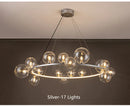 GobekUsa Modern LED Glass Chandelier with Adjustable Cord