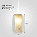 GobekUsa Modern LED Glass Pendant Lights for Dining Hall, Restaurant, and Hotel Lighting