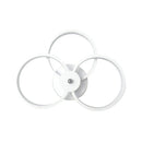 GobekUsa Modern LED Hoop Wall Lamp with Acrylic Lighting - Black/White, 2/3 Lights in Warm/White/Second Gear