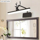 GobekUsa Modern LED Metal Vanity Wall Lamp with Antlers Arm in White/Natural Light - 17"/20.5"/28" Wide