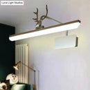GobekUsa Modern LED Metal Vanity Wall Lamp with Antlers Arm in White/Natural Light - 17"/20.5"/28" Wide