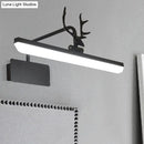 GobekUsa Modern LED Metal Vanity Wall Lamp with Antlers Arm in White/Natural Light - 17"/20.5"/28" Wide