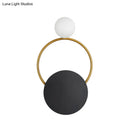 GobekUsa Modern LED Metal Wall Mounted Wall Light Fixture in Black with White/Yellow Lighting