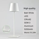 Modern led mosaic table lamp with wireless charger bedroom light by Decorbites