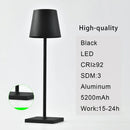 Modern led mosaic table lamp with wireless charger bedroom light by Decorbites