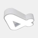 GobekUsa Modern LED Number Shape Flush Mount Light with Acrylic Cover for Ceiling