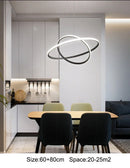 GobekUsa Modern LED Pendant Lamp in Black