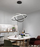 GobekUsa Modern LED Pendant Lamp in Black