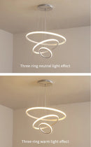GobekUsa Modern LED Pendant Lamp in Black