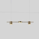 GobekUsa Modern LED Pendant Light for Dining Room - Linear Shaped, Metallic Finish, Island & Hanging