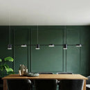 GobekUsa Modern LED Pendant Light for Dining Room - Linear Shaped, Metallic Finish, Island & Hanging