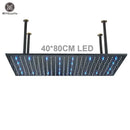 GobekUsa 16"x32" LED Rainfall Shower Head - Color Changing Luxury Square Design