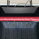 GobekUsa 16"x32" LED Rainfall Shower Head - Color Changing Luxury Square Design