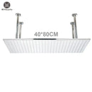 GobekUsa 16"x32" LED Rainfall Shower Head - Color Changing Luxury Square Design