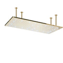 GobekUsa 16"x32" LED Rainfall Shower Head - Color Changing Luxury Square Design