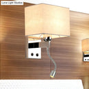 GobekUsa Modern LED Rectangle Wall Sconce in Chrome for Bedroom Lighting