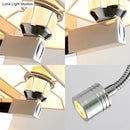 GobekUsa Modern LED Rectangle Wall Sconce in Chrome for Bedroom Lighting