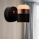 GobekUsa Modern LED Rotatable Wall Sconce Light for Bedroom - Black/White