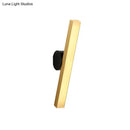 GobekUsa Modern LED Sconce Light Fixture - Acrylic Brass Wall Lighting Solution