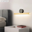 GobekUsa Modern LED Sconce Light Fixture - Acrylic Brass Wall Lighting Solution