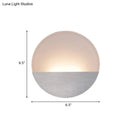 GobekUsa Modern LED Sconce Light: Sleek White Round/Square Design, Single Acrylic Wall Lighting in Warm/White Glow
