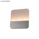 GobekUsa Modern LED Sconce Light: Sleek White Round/Square Design, Single Acrylic Wall Lighting in Warm/White Glow