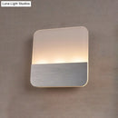 GobekUsa Modern LED Sconce Light: Sleek White Round/Square Design, Single Acrylic Wall Lighting in Warm/White Glow