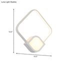GobekUsa Modern LED Sconce - White Rhombus Wall Mount Lighting for Stairway
